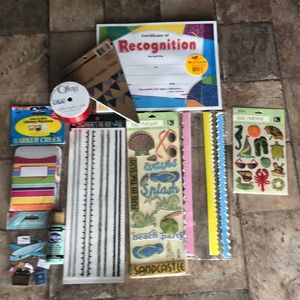 Scrapbook/ teacher supplies lot